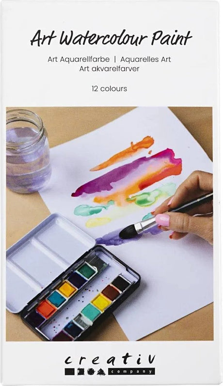 Kreativ virksomhed https: www.cchobby.nl art-awatercolor-pan-flowers-and-landscapes-size-10x15x20-mm-various-colors-12-color-1-piece