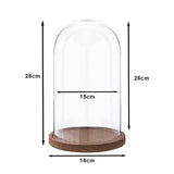 Clayre eef klokkeglas 6gl1946 gennemsigtig 16x28 cm