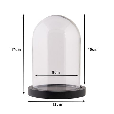 Clayre eef klokkeglas 6gl3477 gennemsigtig 23x29 cm