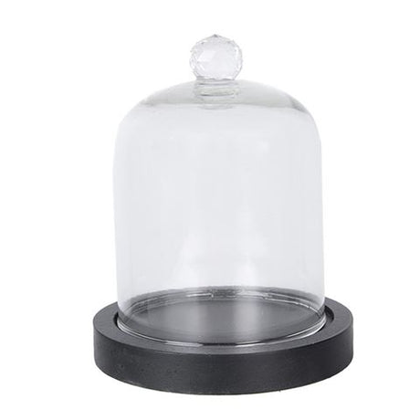 Clayre eef klokkeglas 6gl4038 sort 10x14 cm