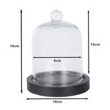 Clayre eef klokkeglas 6gl4038 sort 10x14 cm