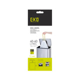 Eko affaldspose type f 40-60l rulle a 12 poser hvid