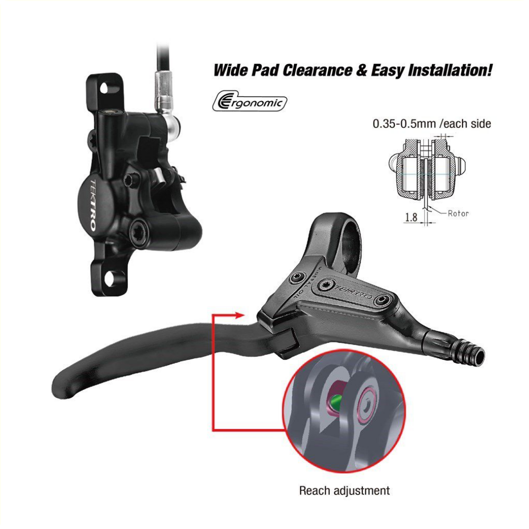 Tektro Disc Brake Set Hydro Right HD-T386 1800mm