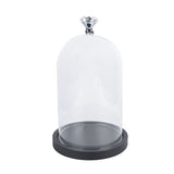 Clayre eef 6gl2544 klokkeglas gennemsigtig 14x25 cm