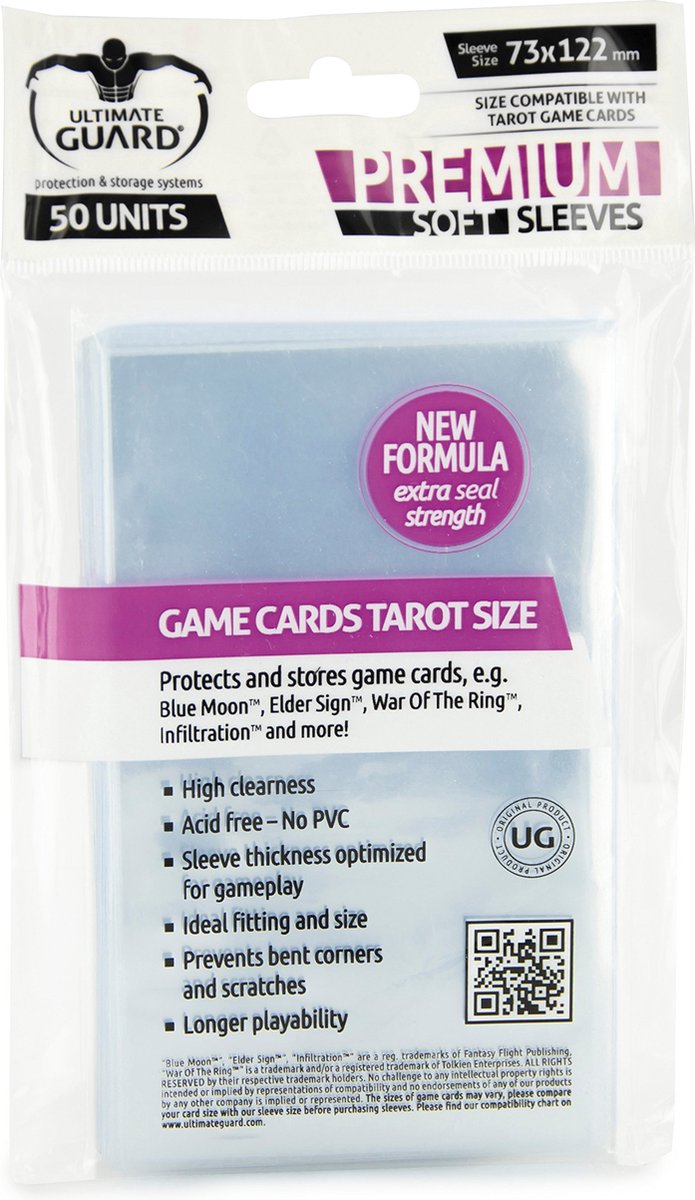 Ultimate guard brætspilsærmer (50) - tarot