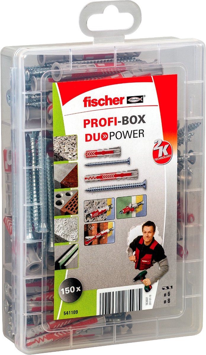 Fischer profi-box duopower stik korte og lange med skruer