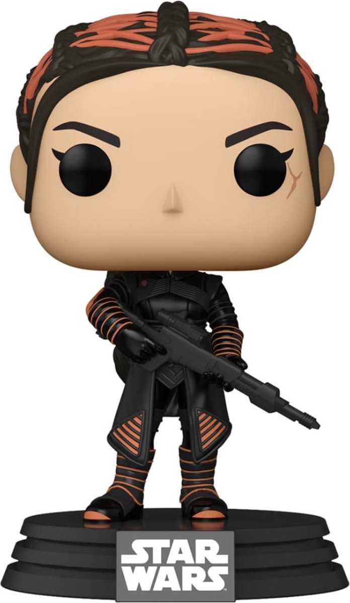 Funko star wars samlerfigur pop! tv the mandalorian fennec shand 9 cm flerfarvet