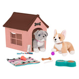 Hundehus med tilbehør