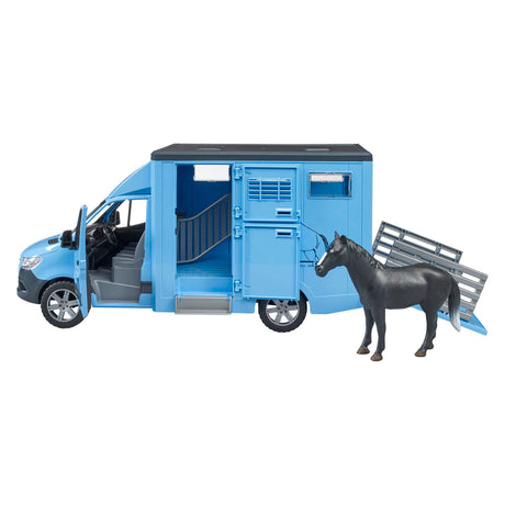 Bruder Mercedes Benz Sprinter dyretransport med hest
