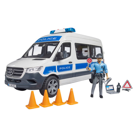 Bruder Mercedes Benz Sprinter politiudrykningskøretøj færdiglavet model udrykningskøretøj (model)