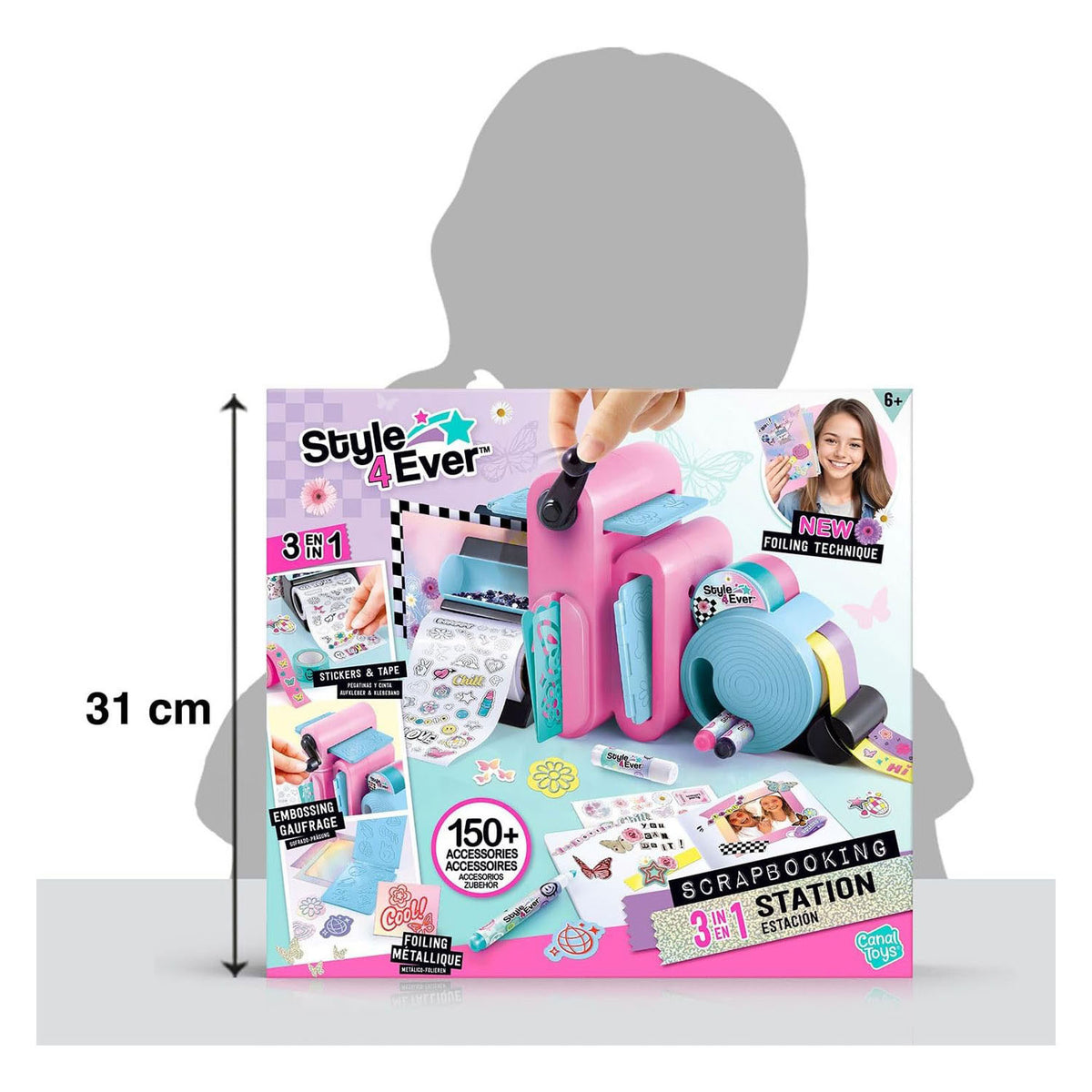 Style 4 ever scrapbog 3-i-1 håndværkssæt