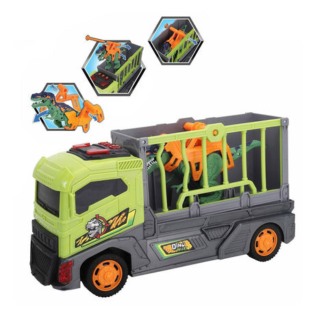 Abi dino valley transporttruck met kooi - 37cm