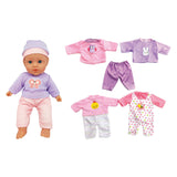 Babydukke med lyde og outfits - 41cm