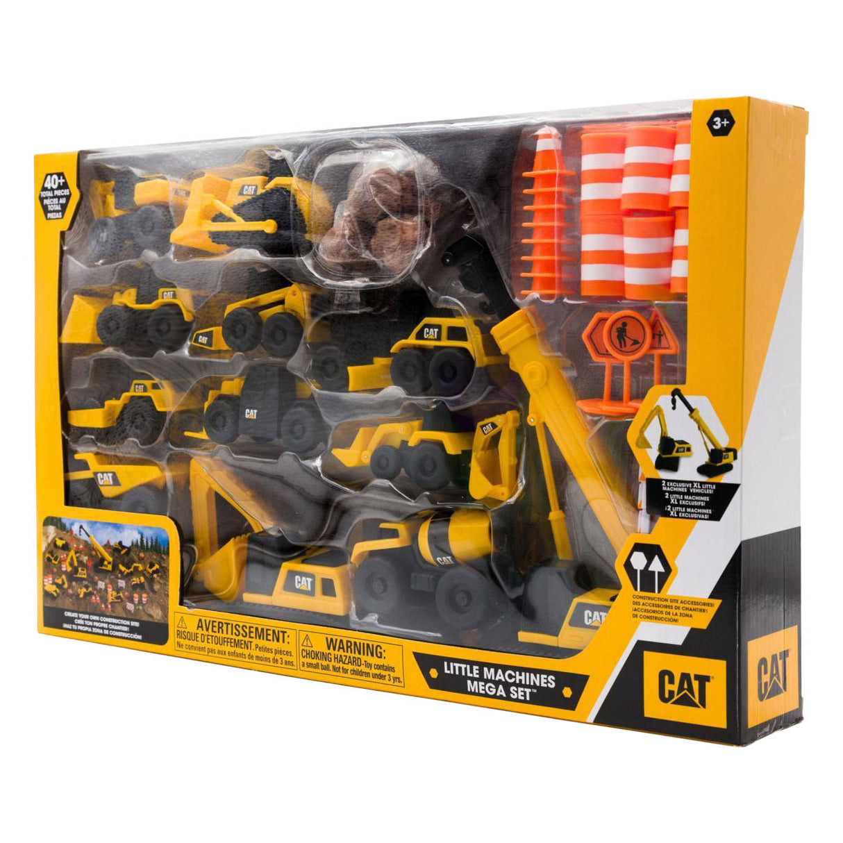 Cat little machines mega sæt byggekøretøjer - 40 stk.