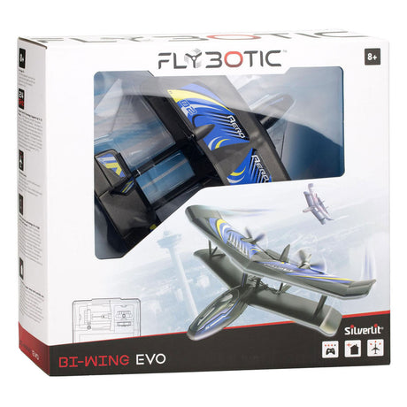 Sølvbelyst rc plane b-wing evo blå