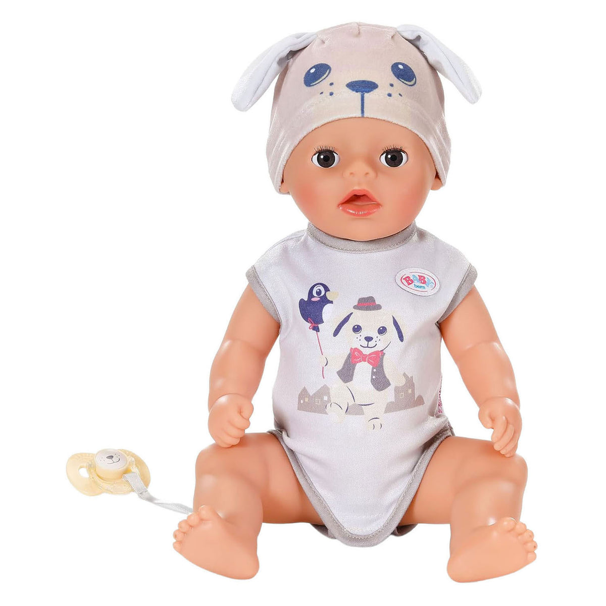 Baby født soft touch lille dreng lukas hund - 36cm