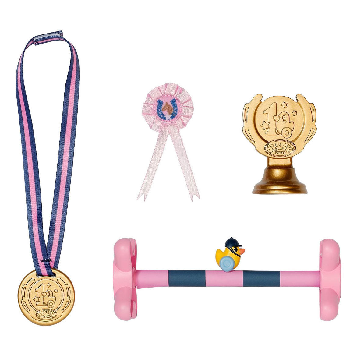 Baby født hobby hestesæt - 43cm