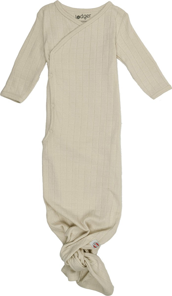 Lodger hopper - newborn slaapzak - creme - 0.3 tog - 62cm - biologisch katoen - hydrofiel - slaapzak baby