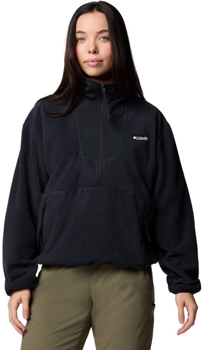 Columbia sequoia grove™ 1 2 fleece-sweater med lynlås til kvinder - sort