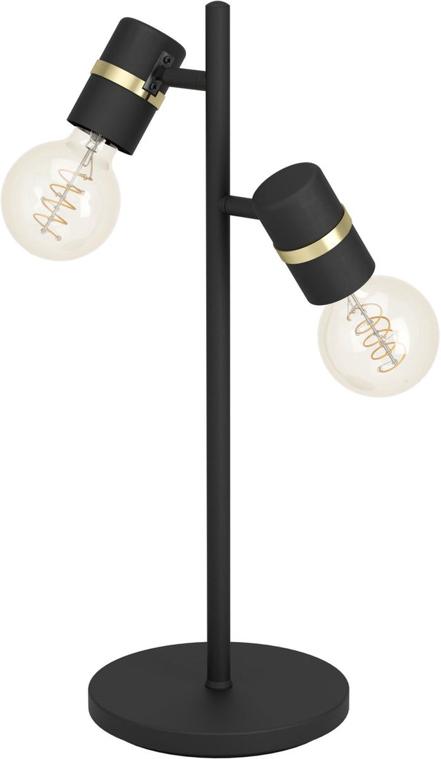 Eglo lurone tafellamp - e27 - 50 cm - zwart goud