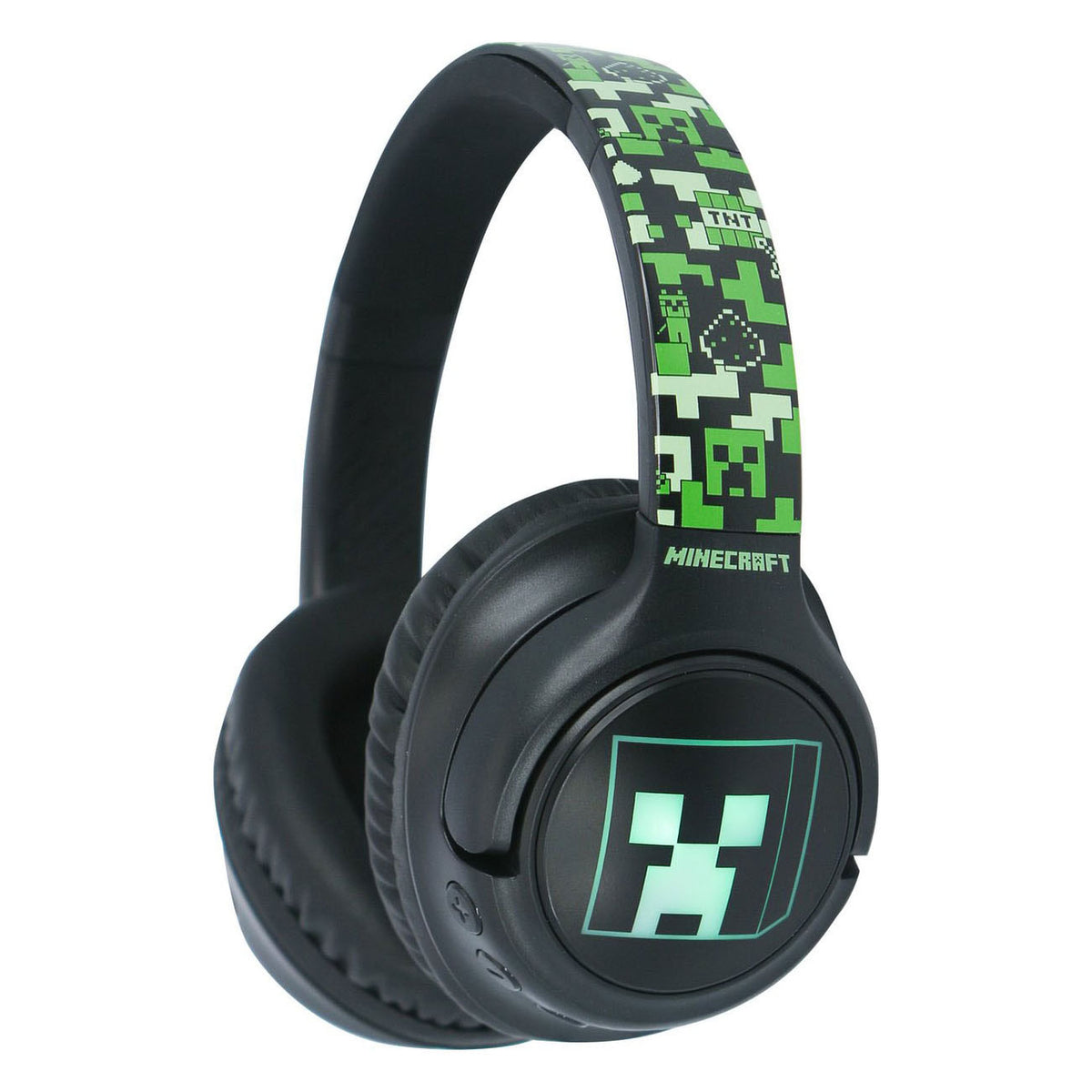 Minecraft bluetooth-hovedtelefoner lyser op