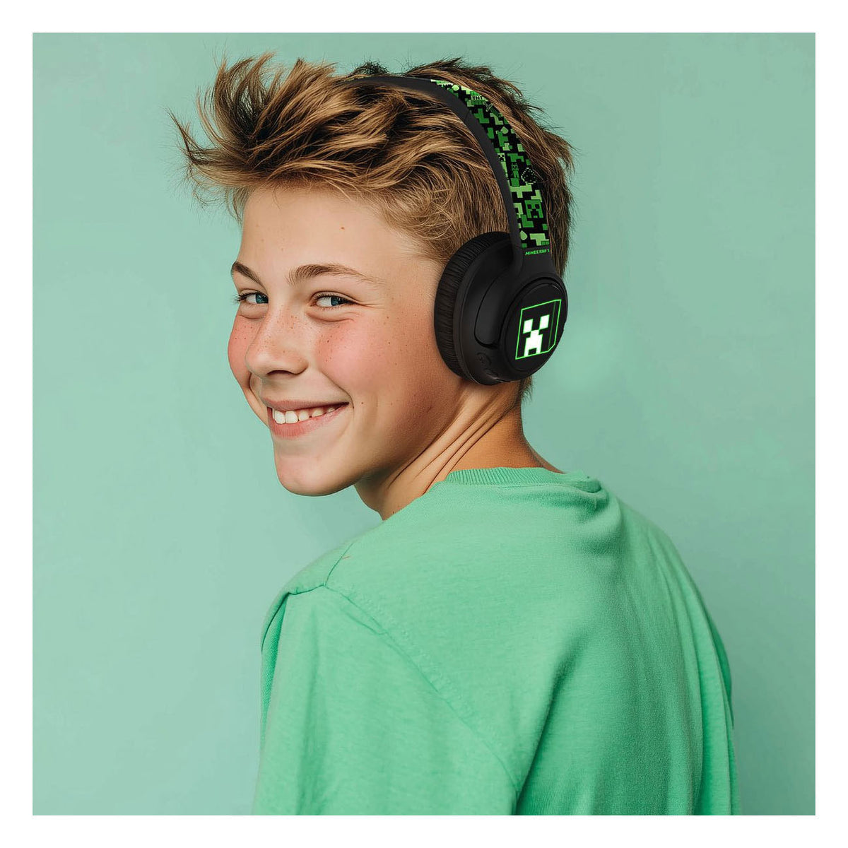 Minecraft bluetooth-hovedtelefoner lyser op