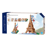 Bandai - nanoblok - eiffeltårnet deluxe - murstensminifigur 2500 styk - byggesæt monteringsmodel monumenter paris - byggesæt legetøj til børn 12 år og + teenager voksne - nbc057