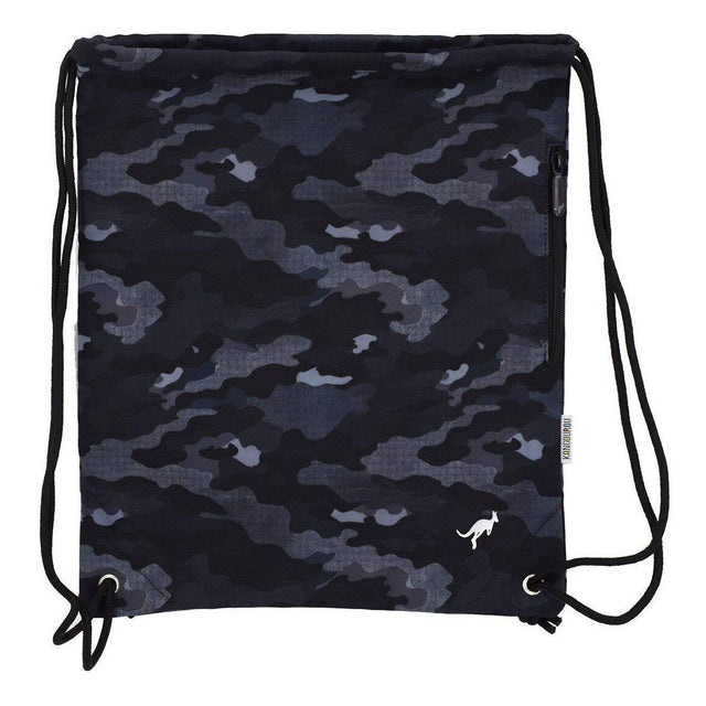 Kangourou grå camo-gymnastiktaske