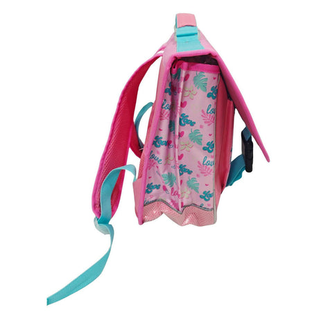 Disney stitch love schooltas met 2 compartimenten met voorvak