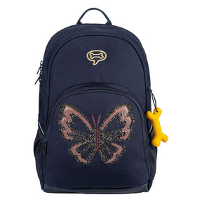 Sten og knogler glitter butterfly navy aspen 3.0 rygsæk
