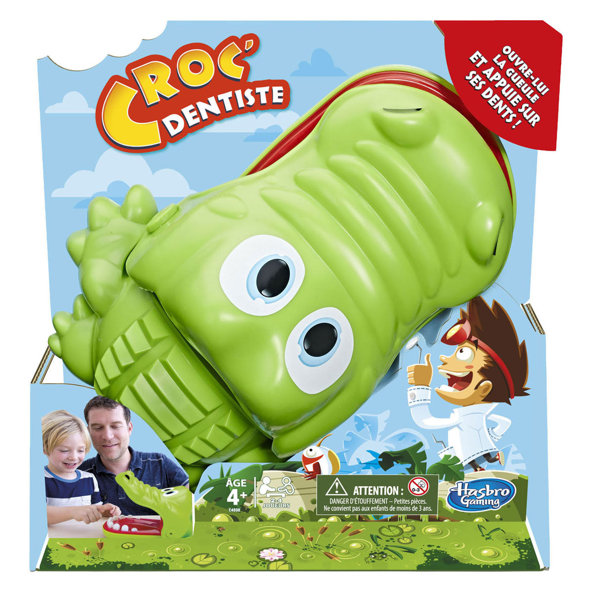Hasbro gaming krokodille med tandpine - actionspil fr