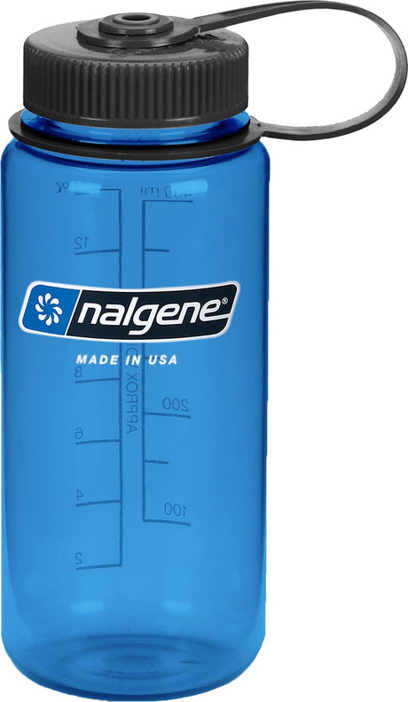 Nalgene - flaske med bred mund - drikkeflaske - vandflaske - lækagesikker - 500 ml - bpa fri - sustain - skifer