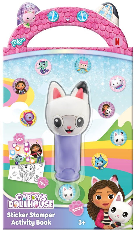 Totum gabby's poppenhuis doeboek - activiteitenboek - stickeren, stempelen, kleuren - 300 stickers - speelgoed kinderen - knutselen - voor meisjes en jongens - ook voor kleuters - vanaf 3 jaar -