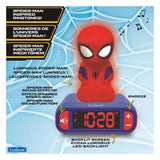 Lexibook vækkeur med natlys 3d design spiderman og lydeffekter