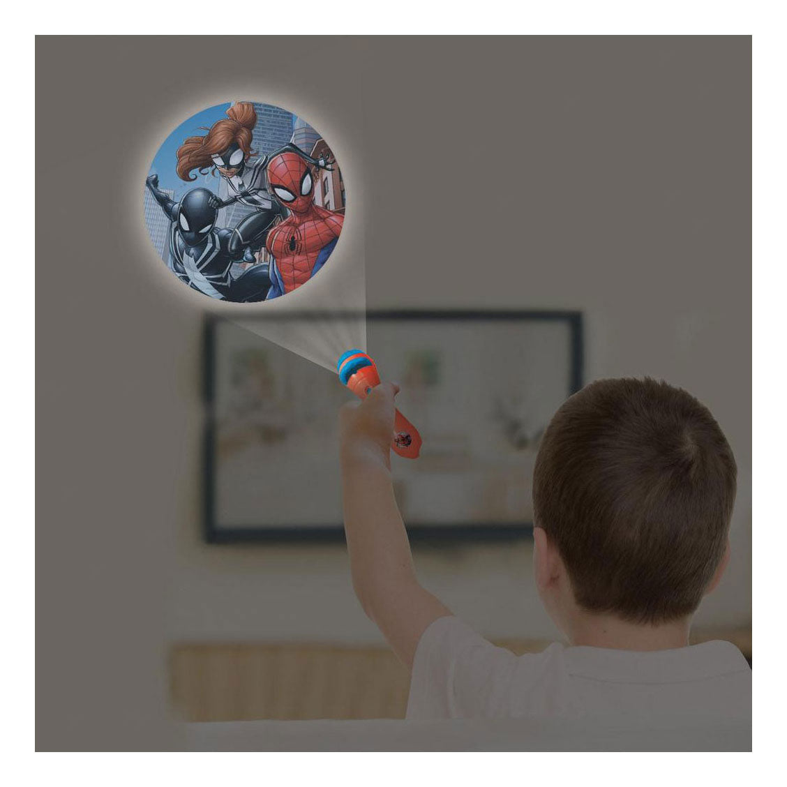 Lexibook projektør til historie og lampe fakkel spiderman