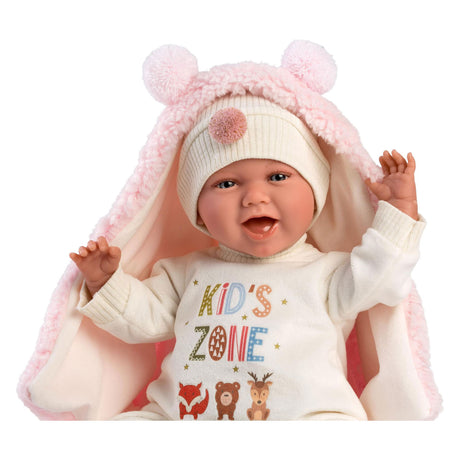 Imp mimi soft body babypop vrolijk met geluid - 42 cm