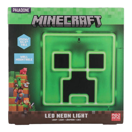 Minecraft creeper led neon wandlamp