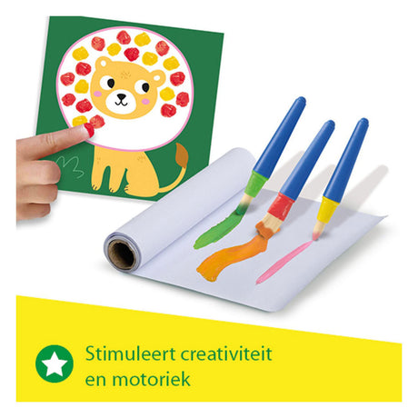 Ses creative - min første fingermaleri-kreation - mega håndværkssæt til børn fra 1 år - inklusive maling og farvekort - perfekt til små kunstnere