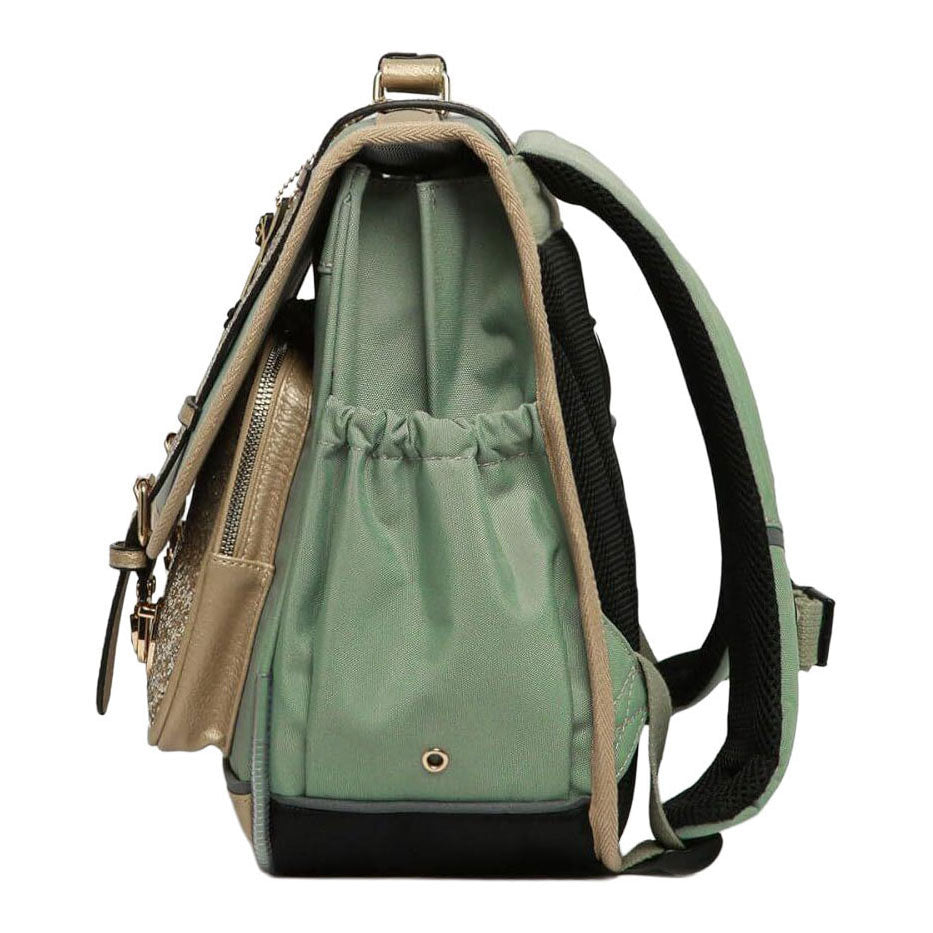 Caméléon skoletaske glossy grøn - 38 cm