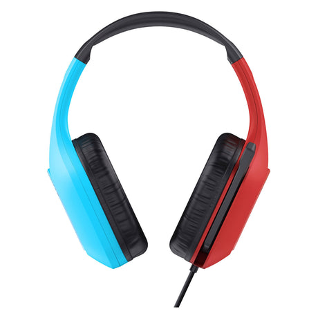 Nintendo trust gxt 416s zirox gaming headset rood blauw voor switch