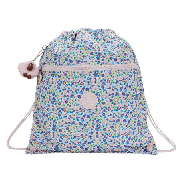 Kipling supertaboo gymnastiktaske - digitalt blomsterprint