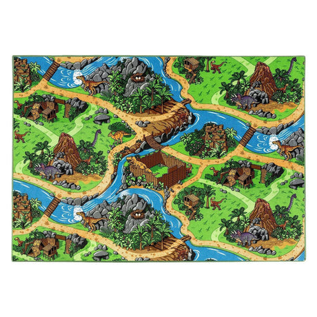 Dino world legemåtte - 140x200cm