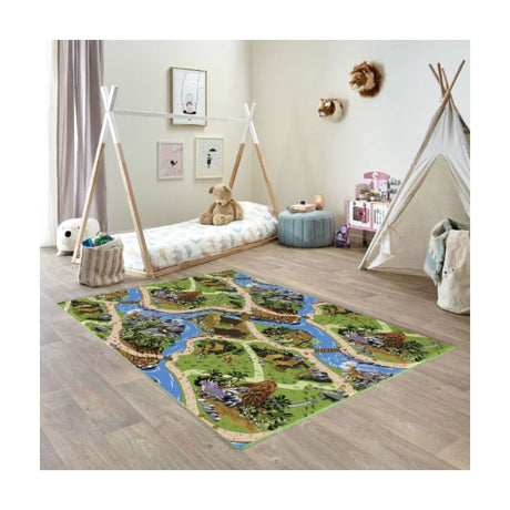 Dino world legemåtte - 140x200cm