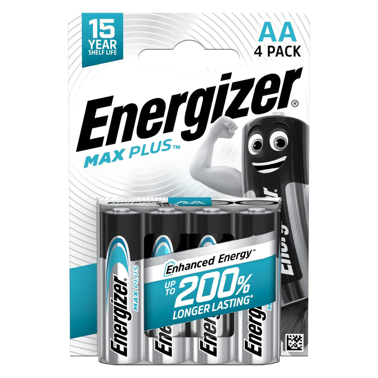 Energizer max plus AA alkaline batterier 4 stk.