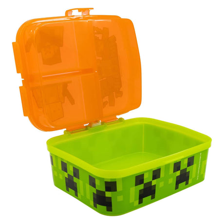 Minecraft lunchbox met 4 compartimenten