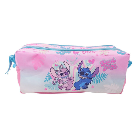Stitch love etui met 2 compartimenten