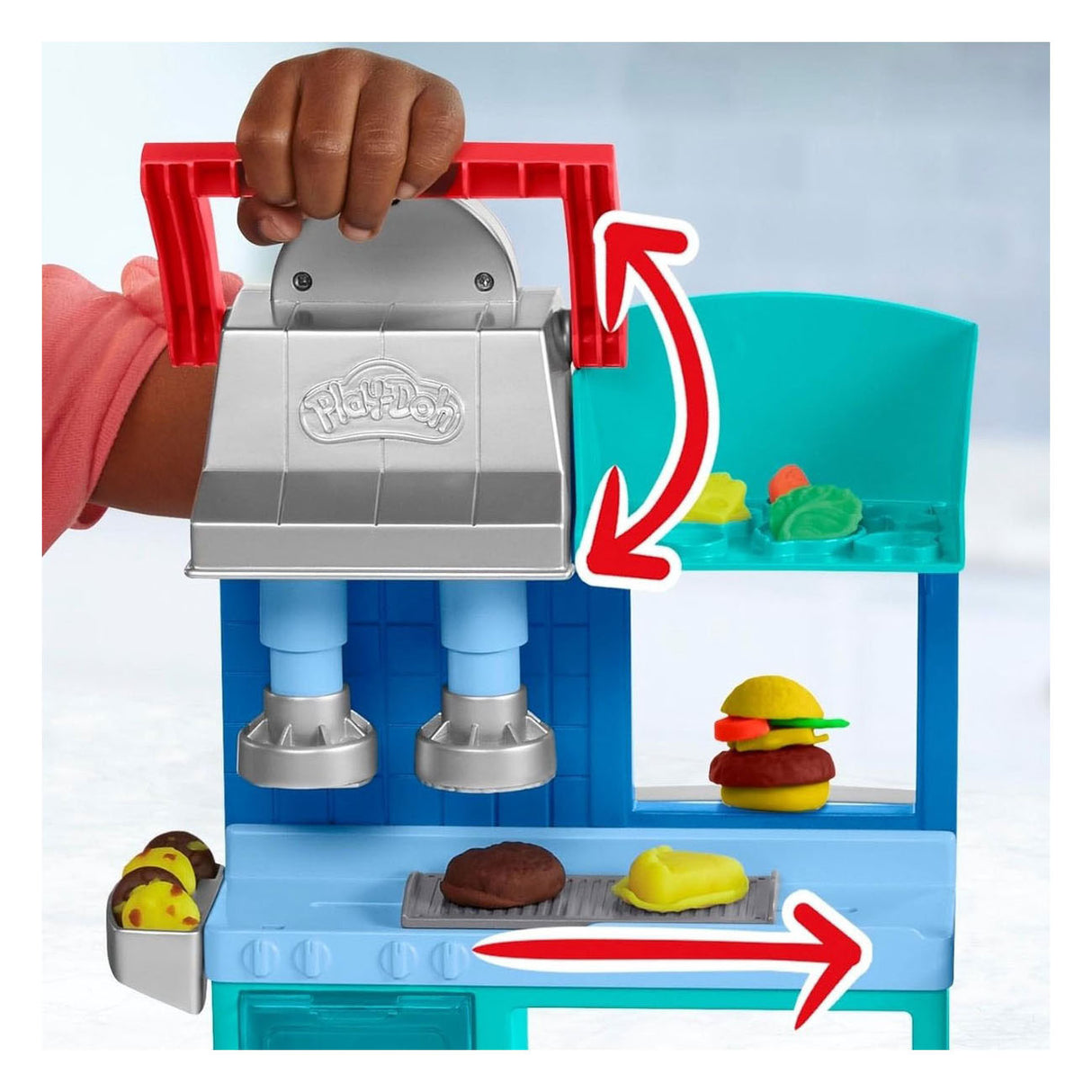 Play-doh køkken kreationer kokke travl restaurant - 5 lerpotter