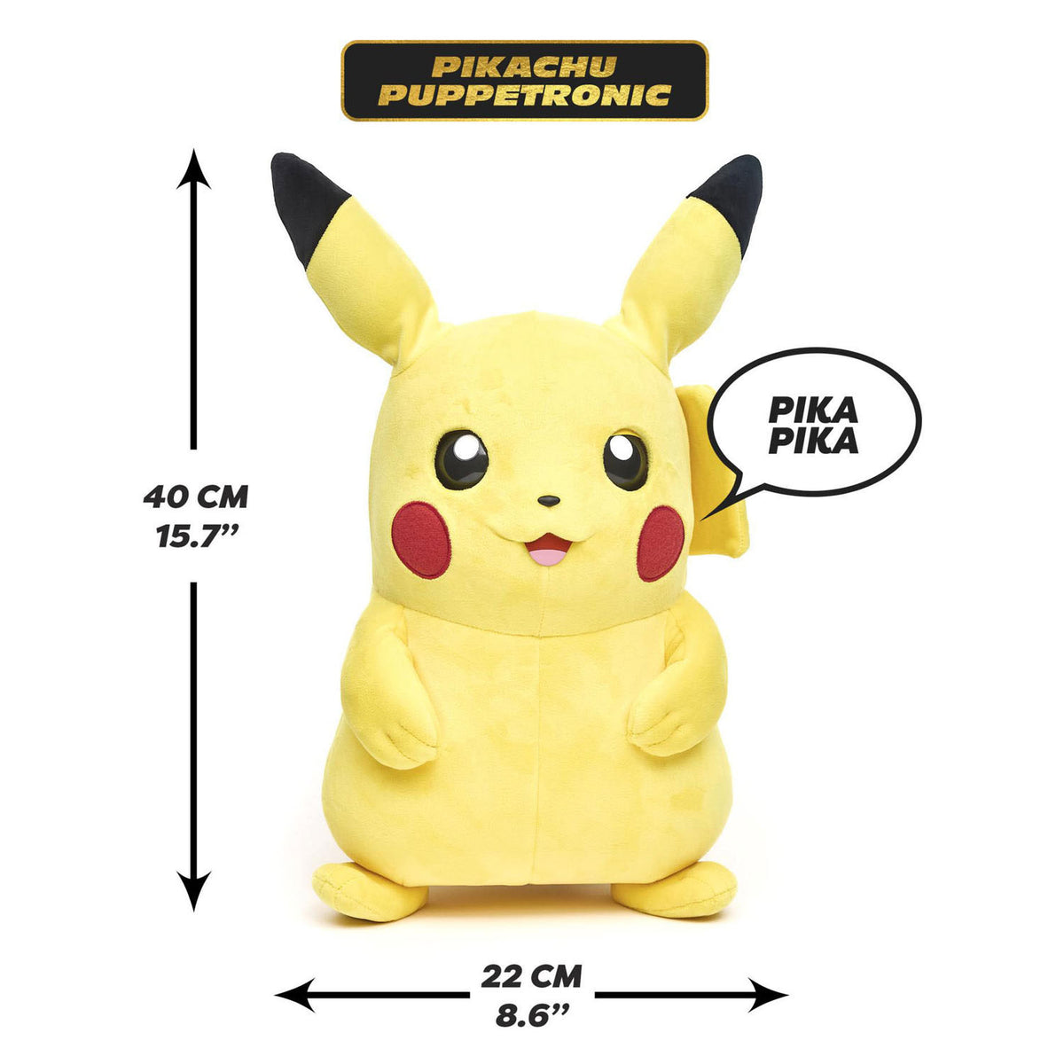 Ægte fx pikachu interaktivt plyslegetøj