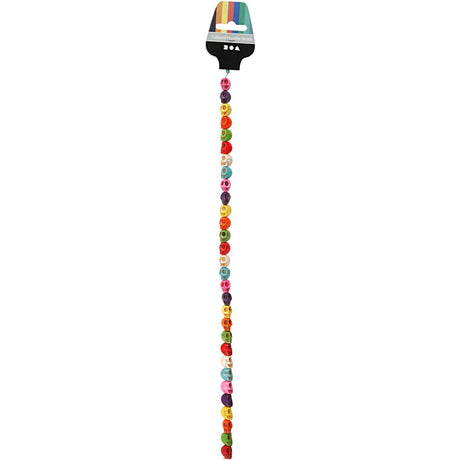 Creativ firma howlite perler kranier 12 mm multi 32 stk