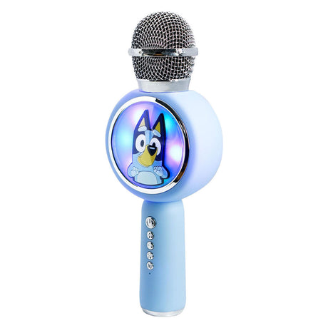 OTL Technologies Bluey - trådløs karaokemikrofon til børn - oplyst LED-skærm - højttaler - stemmeforvrængning